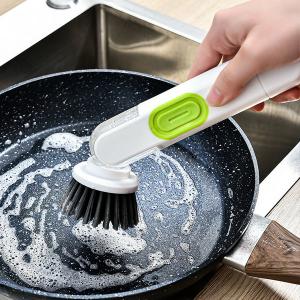 301Kitchen cleaning Dish Brush with Soap Dispenser 