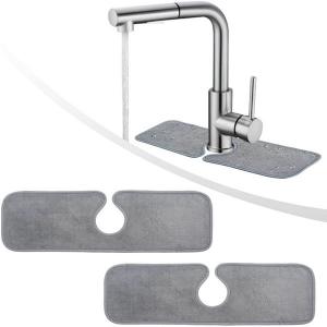 SP214 Sink Splash Mat Microfiber Cloth Faucet Drying Pad 